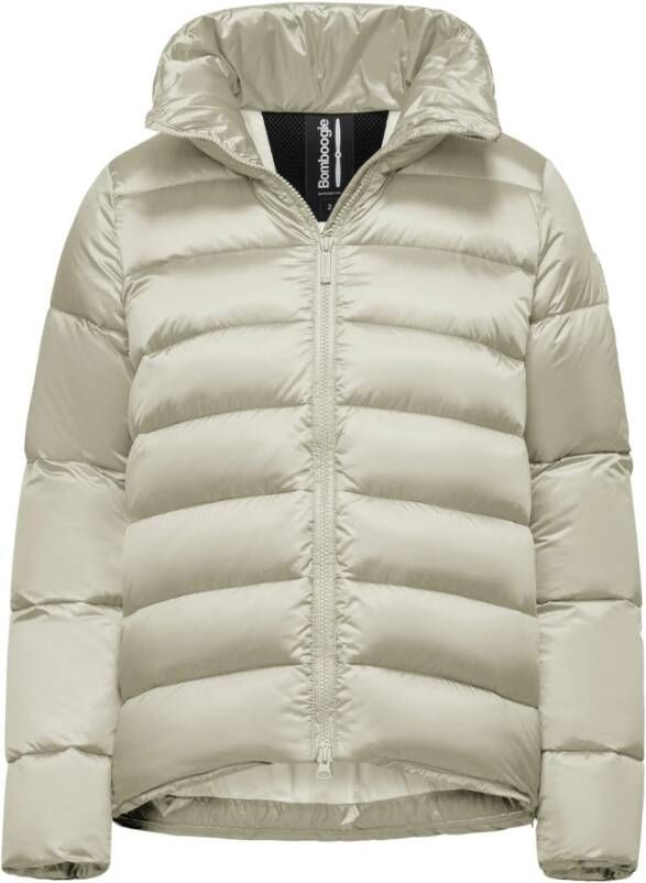 BomBoogie Bruges Jacket A-Lijn Korte Donsjas Grijs Dames