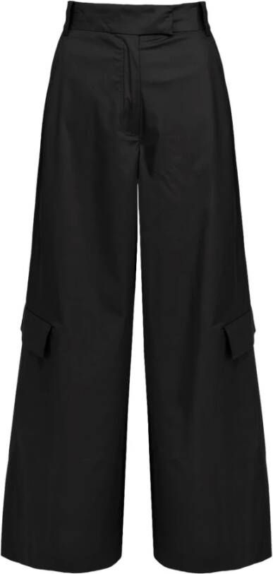 BomBoogie Cargo Palazzo Broek Zwart Dames