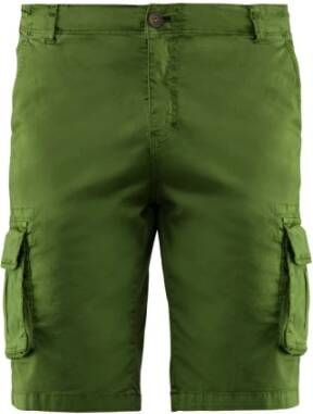 BomBoogie Cargo Stijl Stretch Katoenen Shorts Groen Heren