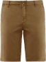 BomBoogie Stretch Katoenen Gabardine Slim Fit Chino Bermuda Shorts Bruin Heren - Thumbnail 1