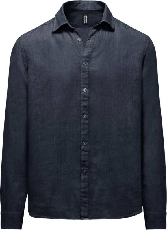 Bomboogie Overhemd Lange Mouw SM6402 T LI2-20 NAVY BLUE