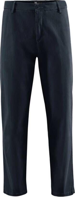 BomBoogie Trendy Katoenen Gabardine Chino Broek Blue Heren