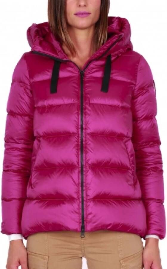 BomBoogie Korte Donsjas met Capuchon Cyclaam Roze Dames