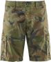 BomBoogie Comfortabele Cargo Bermuda in Camouflage Katoenen Gabardine Groen Heren - Thumbnail 1