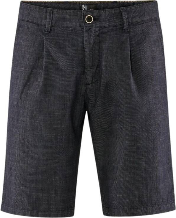 BomBoogie Comfortabele Chino Bermuda Shorts Blauw Heren