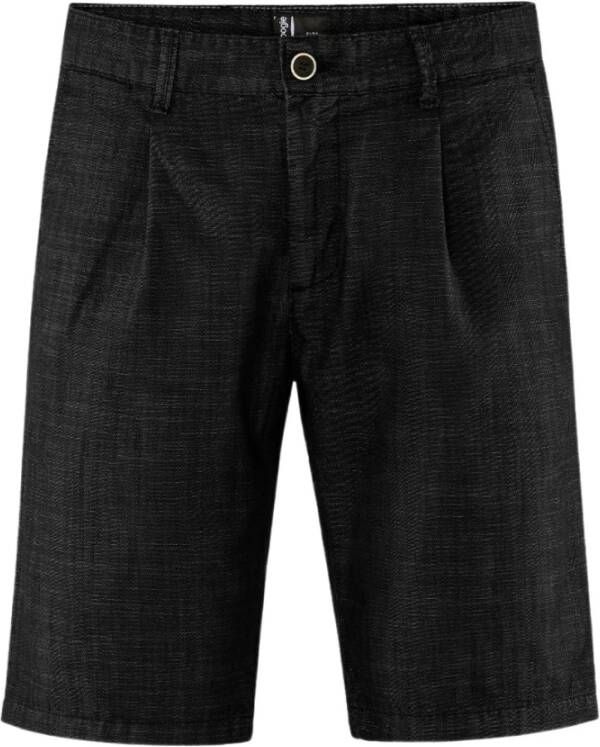 BomBoogie Comfortabele Chino Bermuda Shorts Zwart Heren