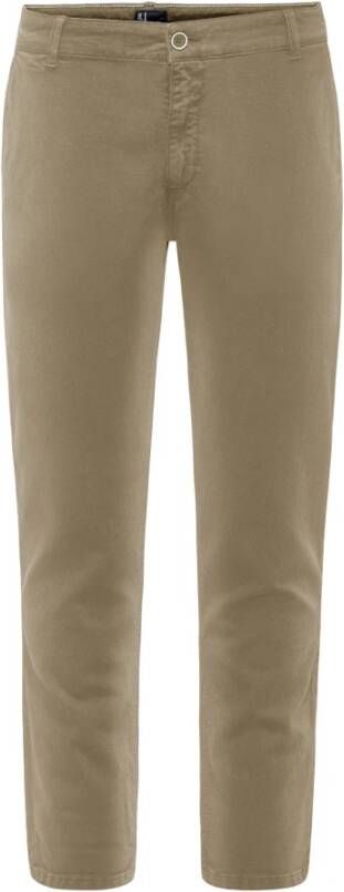 BomBoogie Comfortabele Fit Chino Broek Beige Heren