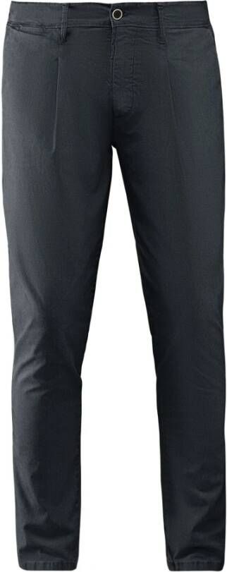 BomBoogie Comfortabele Fit Overdyed Katoenen Chino Broek Blauw Heren