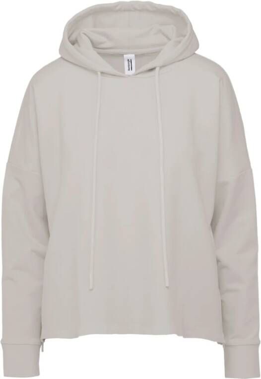 BomBoogie Comfortabele hoodie met lange mouwen en zijritsen Grijs Dames