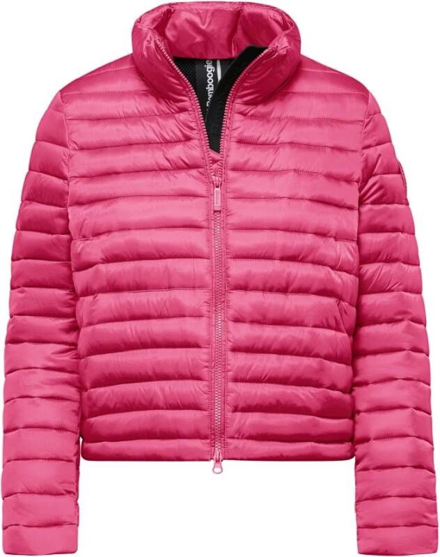BomBoogie Comfortabele jas met synthetische vulling en hoge kraag Roze Dames