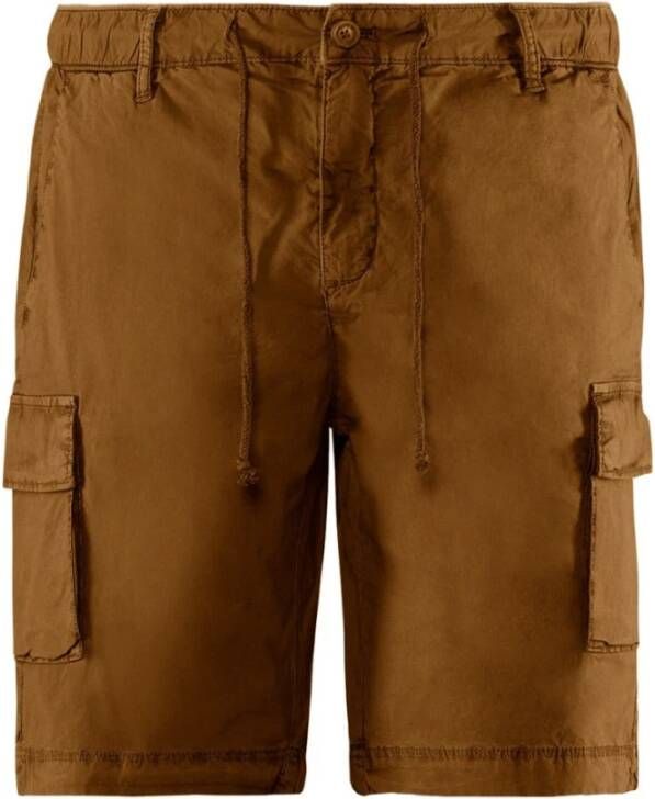 BomBoogie Comfortabele Cargo Bermuda Shorts Brown Heren