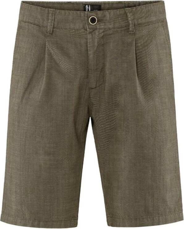 BomBoogie Comfortabele Chino Bermuda Shorts Bruin Heren