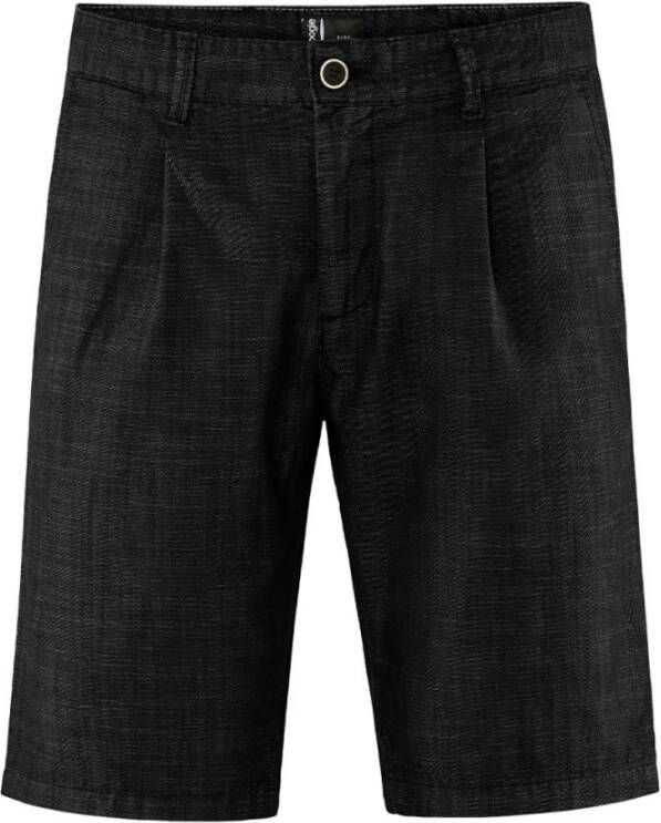 BomBoogie Comfortabele Chino Bermuda Shorts Zwart Heren