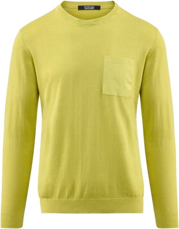BomBoogie Crew Neck Pullover met Lange Mouwen Groen Heren