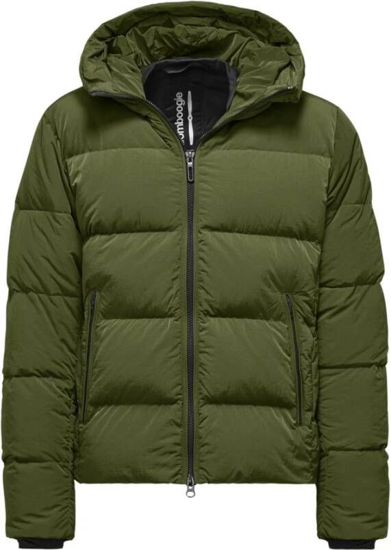 BomBoogie Groene Puffy donsjas met capuchon Green Heren