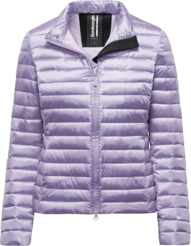 BomBoogie Bright Nylon Jacket with Synthetic Padding Paars Dames