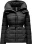 BomBoogie Nylon Donsjas met Riem Black Dames - Thumbnail 1
