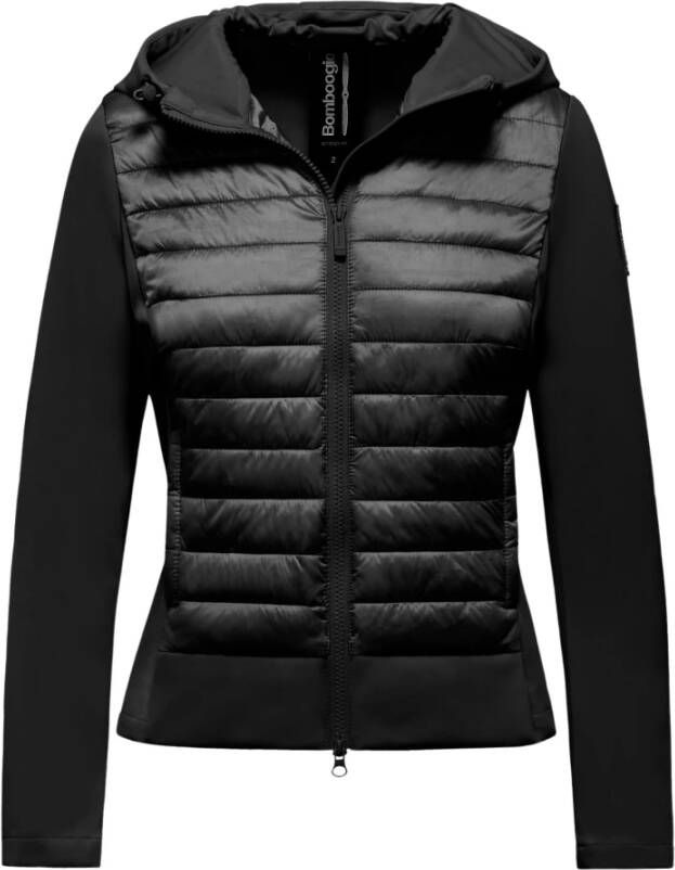 BomBoogie Jas van twee materialen met synthetische vulling Zwart Dames