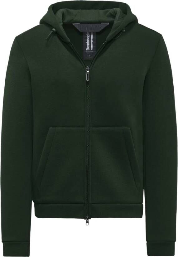 BomBoogie Dublin Softshell Jas Waterafstotende Hoodie met Kangoeroezakken Groen Heren