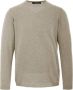 BomBoogie Faded Gebreide Crew Neck Pullover Groen Heren - Thumbnail 1