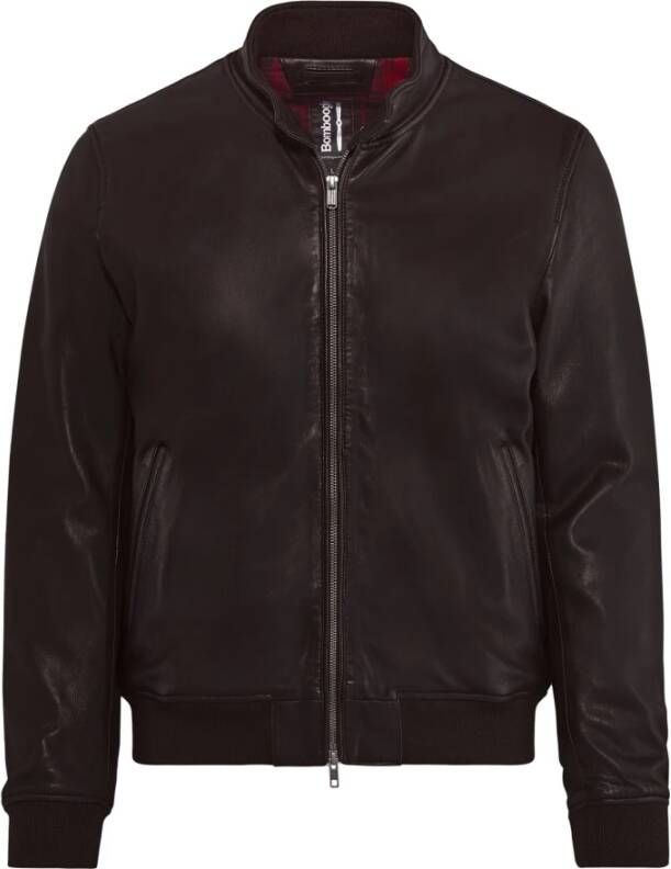 BomBoogie Friz Leren Jas Bruin Heren