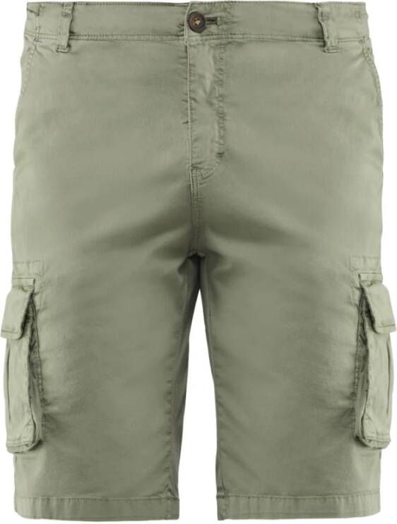 BomBoogie Cargo Shorts van Stretch Katoen Green Heren