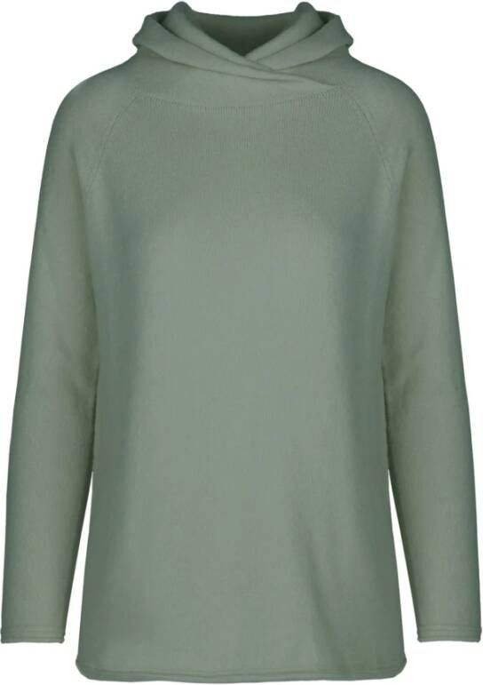 BomBoogie Gedrapeerde Pullover met Kruishals Groen Dames