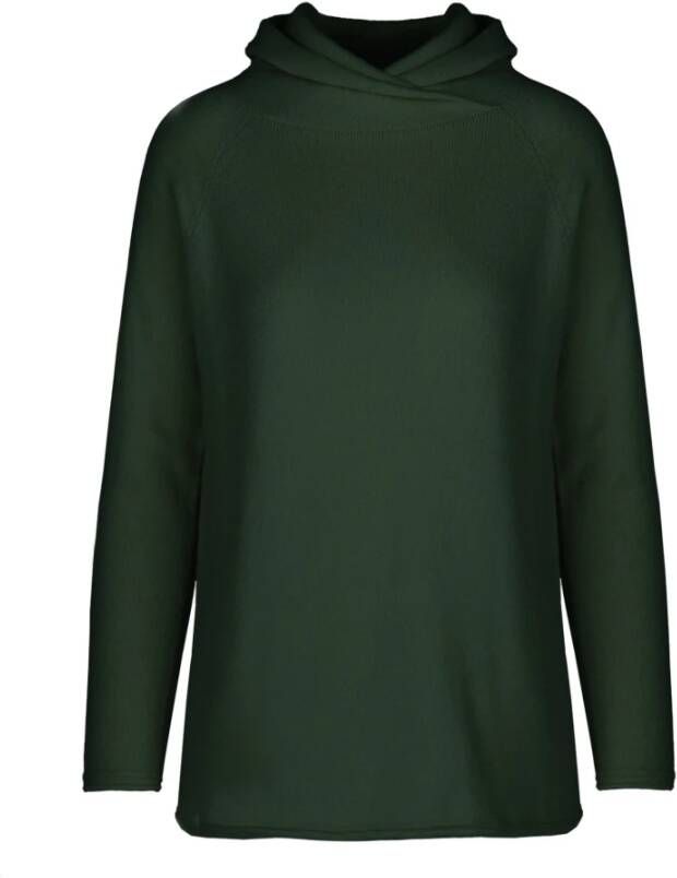 BomBoogie Gedrapeerde Pullover met Kruishals Groen Dames
