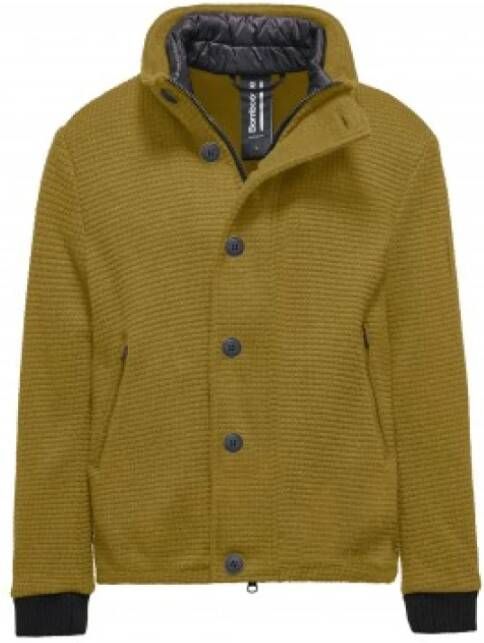 BomBoogie Gele Wollen Jas Yellow Heren