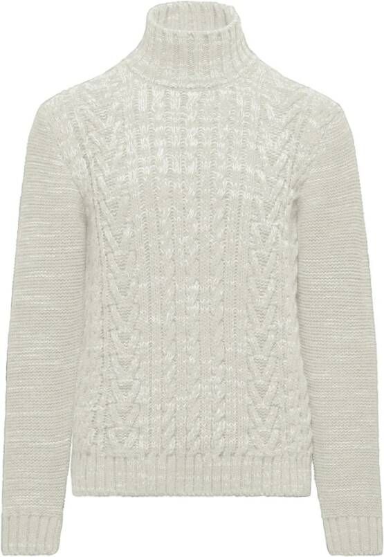 BomBoogie Gemengde Wol Coltrui White Heren