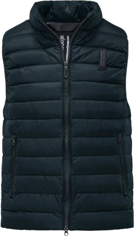 BomBoogie Gewatteerd Nylon Vest voor Heren Blauw Heren