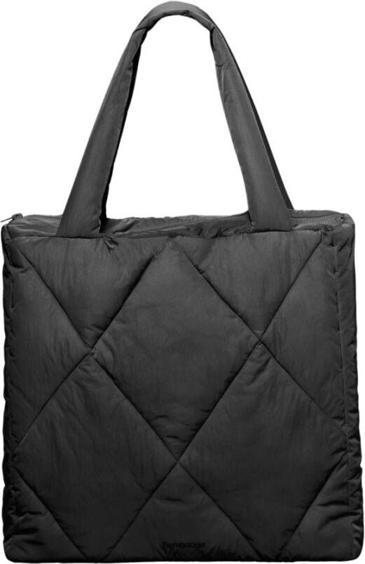 BomBoogie Gewatteerde nylon handtas Zwart Dames