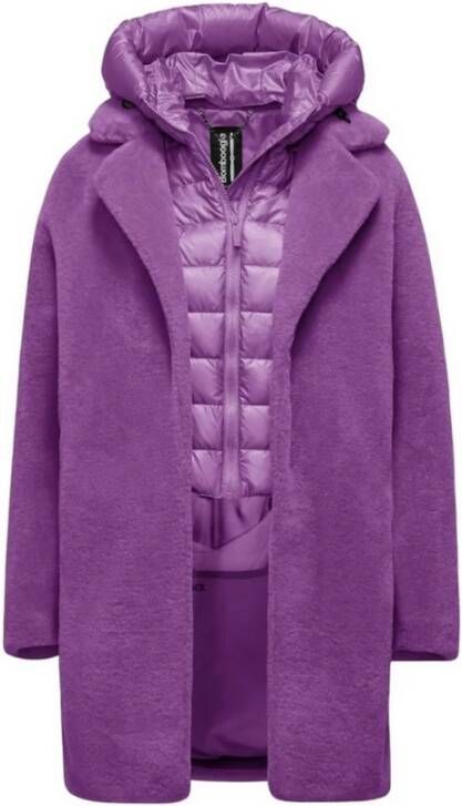 BomBoogie Glanzende Roze Jassen Purple Dames