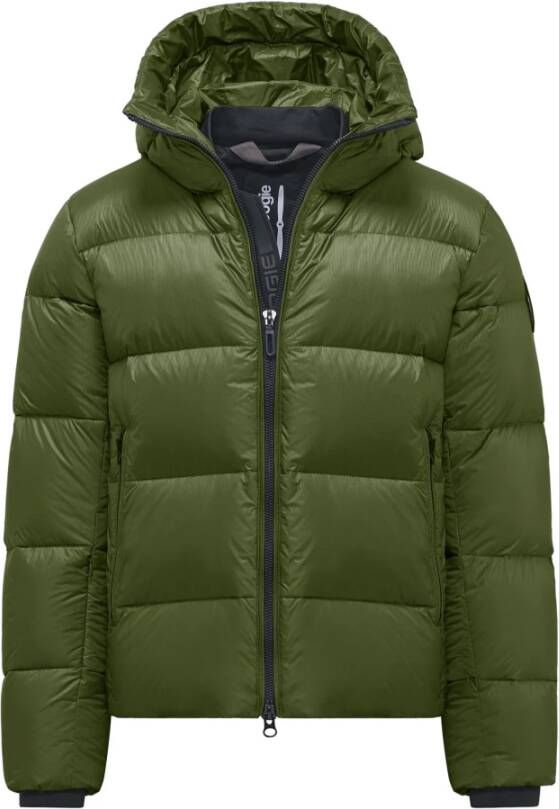 BomBoogie Helsinki Puffy Donsjas Micro-Ripstop Nylon Groen Heren