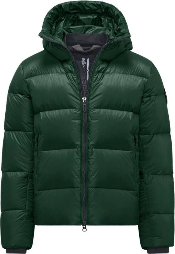 BomBoogie Helsinki Puffy Donsjas Micro-Ripstop Nylon Groen Heren