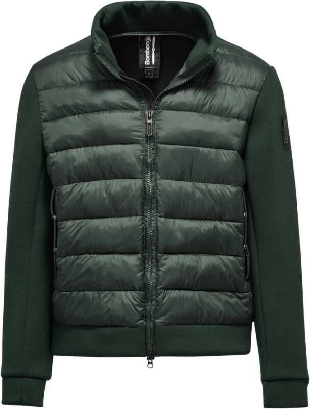 BomBoogie Heren Bimateriaal Jas met Neopreen en Nylon Ripstop Groen Heren