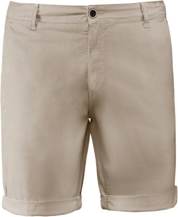 BomBoogie Heren Chino Bermuda Shorts van katoenmix Beige Heren