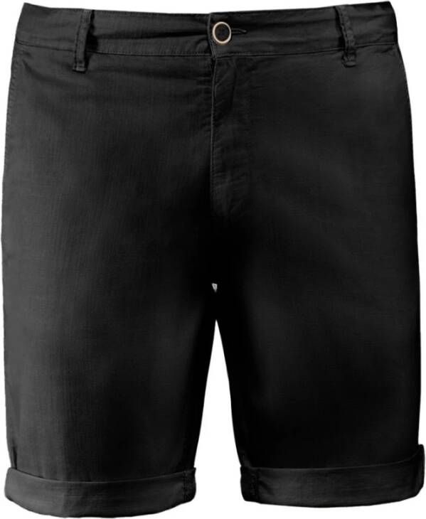 BomBoogie Heren Chino Bermuda Shorts van katoenmix Zwart Heren