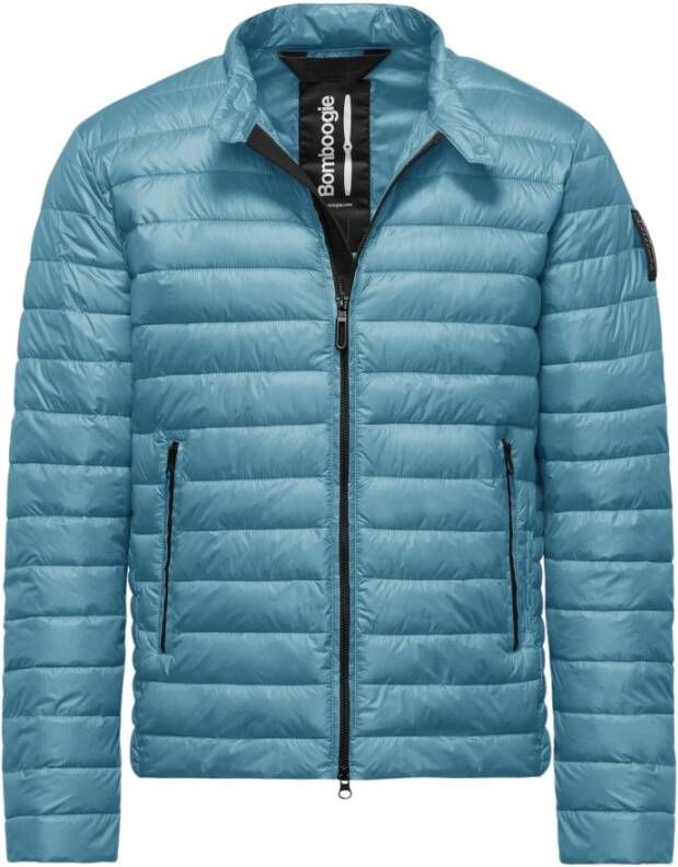 BomBoogie Heren Nylon Micro-Ripstop Synthetisch Gevoerde Jas Blauw Heren