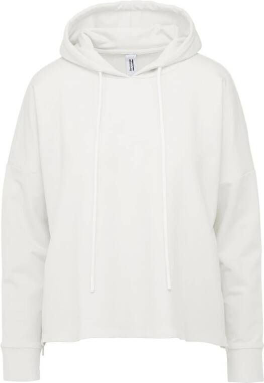 BomBoogie Dames Hoodie met Zijritsen Wit Dames
