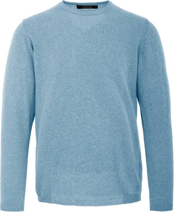 BomBoogie Katoenen Gebreide Herentrui Blauw Heren