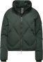 BomBoogie Korte Nylon Donsjas met Diamant Quilting Groen Dames - Thumbnail 1