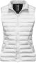 BomBoogie Korte Synthetische Gewatteerde Vest White Dames - Thumbnail 1