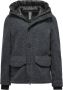 BomBoogie Korte wollen parka met capuchon Grijs Heren - Thumbnail 1