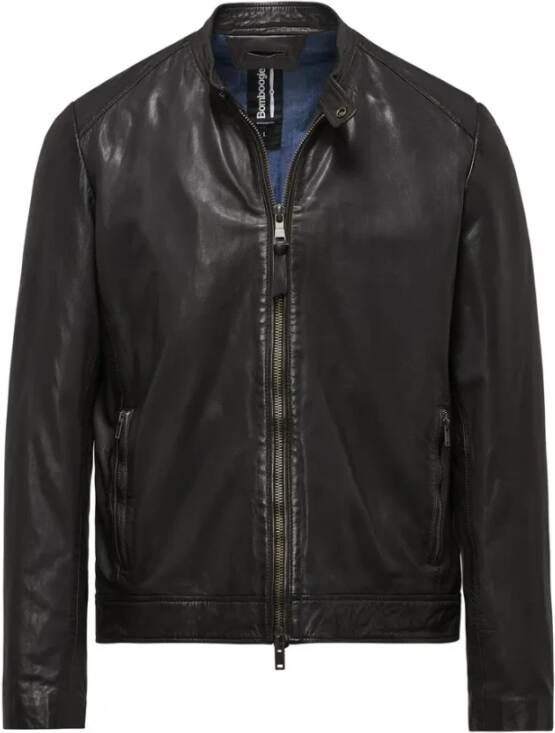 BomBoogie Leather Jackets Zwart Heren