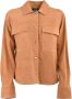 BomBoogie Alis Su?de Shirt-Jacket Trendy en Moderne Leren Jas voor Dames Bruin Dames - Thumbnail 1