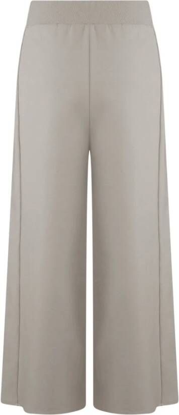 BomBoogie Elegante Straight-Leg Fleece Broek Grijs Dames