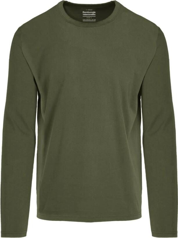 BomBoogie Long Sleeve Tops Groen Heren