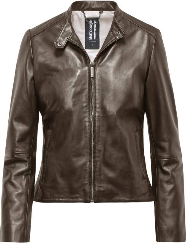 BomBoogie Luxe Leren Jas Bruin Dames