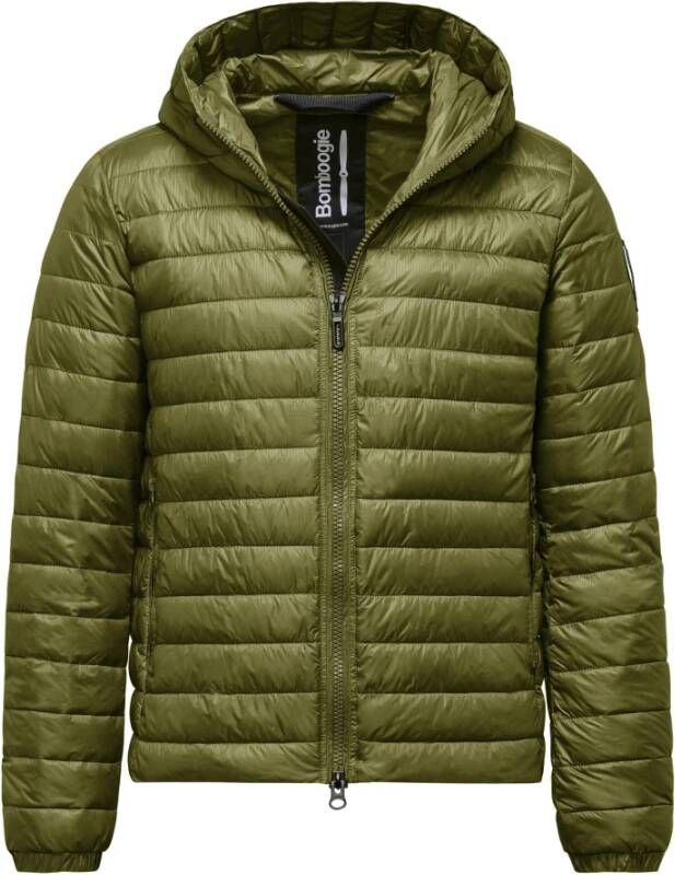 BomBoogie Micro-ripstop nylon jacket with synthetic padding Groen Heren